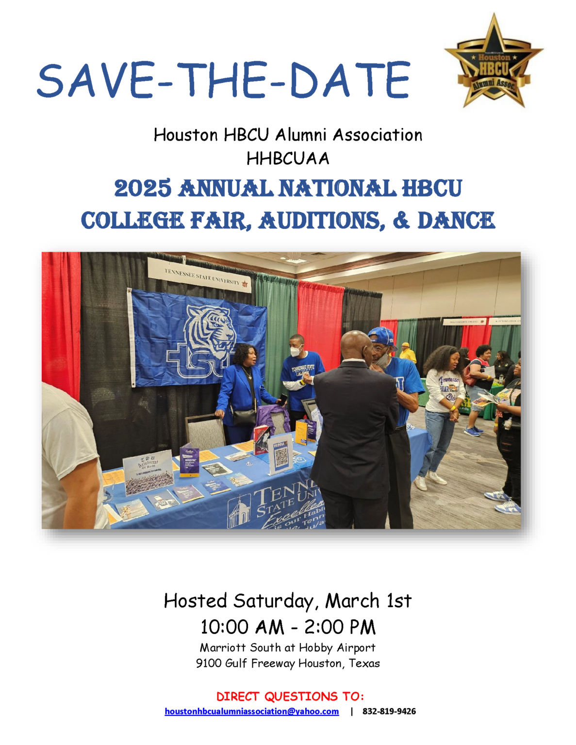 2025 Annual National HBCU College Fair Houston HBCU Alumni Association